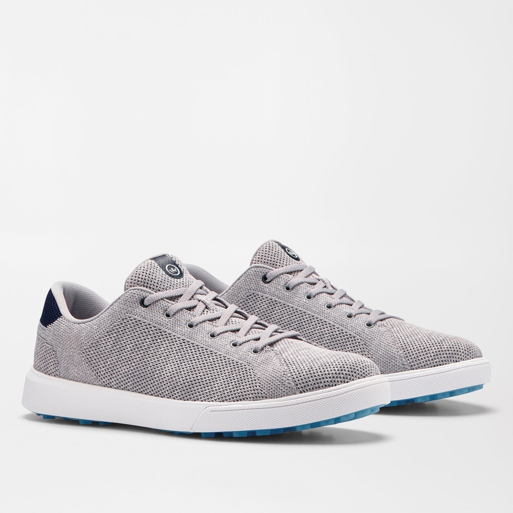 ✨New Peter Millar Golf Drift Hybrid Course Shoe Mens Sz 9-12 White Navy MS24EF70